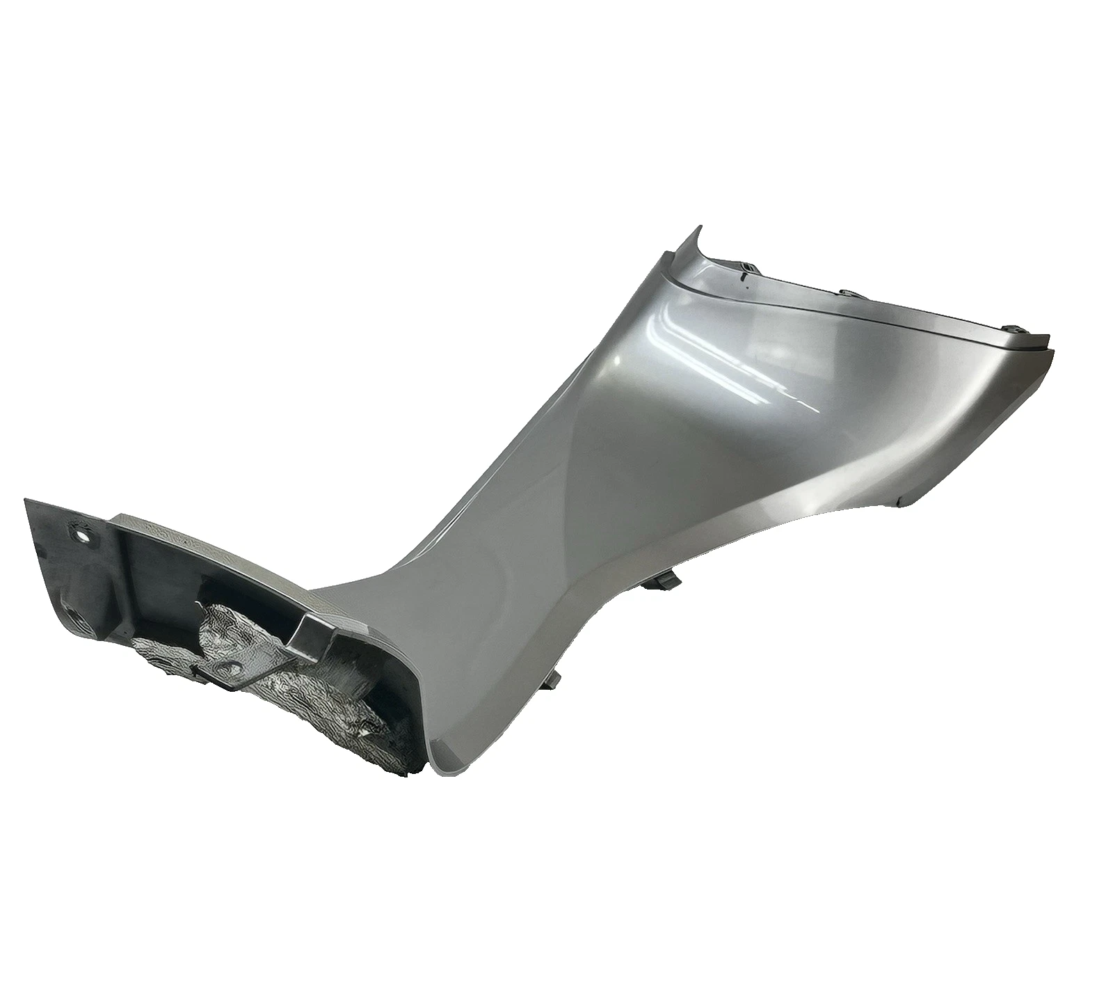 2012 CAN-AM SPYDER RT-S SE5 LEFT SIDE FAIRING BODY LATERAL PANEL SILVER PLASTIC