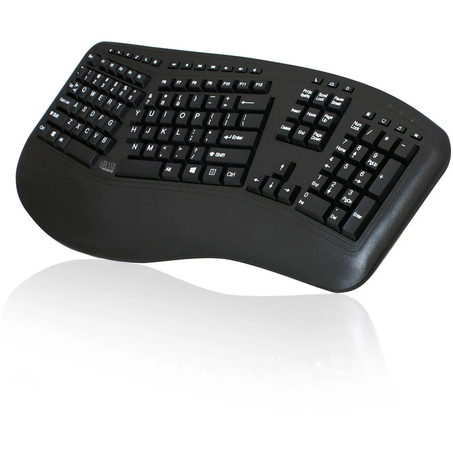 Adesso Tru-Form Media 1500 - Wireless Ergonomic Keyboard and Laser Mouse - Image 4 of 4