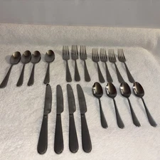 Mikasa   Gourmet Basics Satin Stainless Flatware 19