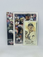 Jordan Yamamoto(Lot of 3)2020 Bowman #6, Allen&Ginter Mini #229, Opening Day