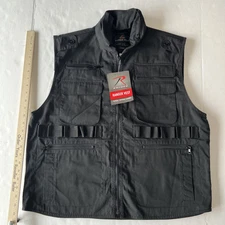 Rothco Tactical Ranger Vest Men's Large Black Hunting Camping Hiking - NWT