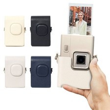 PU Leather Hybrid Instant Camera Storage Bag for Fujifilm instax mini LiPlay+