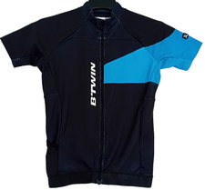 BTWIN - blaues kurzärmliges Rad-/Radtrikot/Fahrradtrikot/Top - Alter 9/10 Jahre