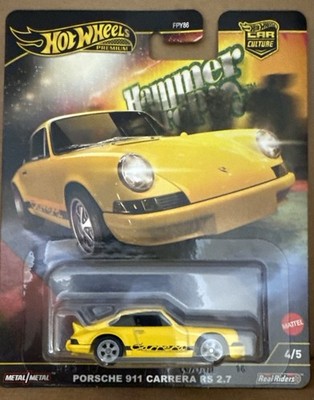 2025 HOT WHEELS PREMIUM HAMMER DROP, PORSCHE 911 CARRERA RS 2.7  FPY86-F