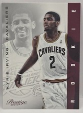 12-13 Panini Prestige Kyrie Irving Rookie Card (Cleveland Cavaliers) #151. rookie card picture