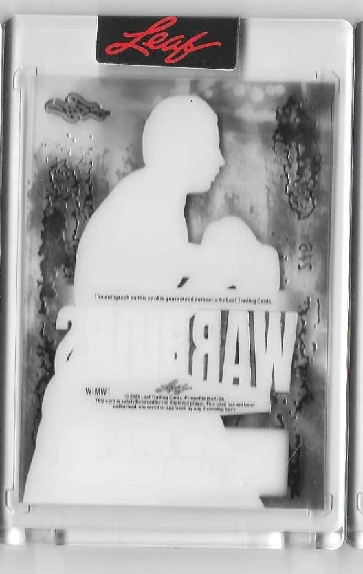 MICKY WARD 2025 Leaf Sports Heroes Warriors Acetate Purple AUTO #/6 - Image 2 of 2