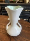 Redwing USA 505 White Cream Vase Mint Green Interior Vintage Two Handles