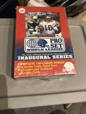 1990 Pro Set World League Football Box FACTORY SEALED-4 Complete Sets