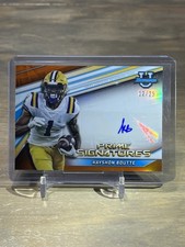 2021 Bowman U Chrome Kayshon Boutte Prime Signatures Orange Refractor Auto #/25