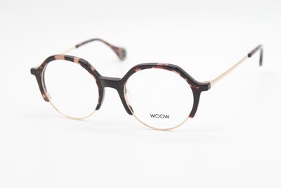 NEW WOOW PARIS FLASH BACK 1 COL 6023 NUDE BLACK TORT AUTHENTIC EYEGLASSES 47-18