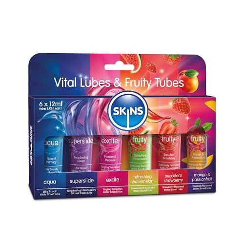 Gel lubrifiant SKINS lot de 6 tubes idéal pour pimenter vos soirées en couple