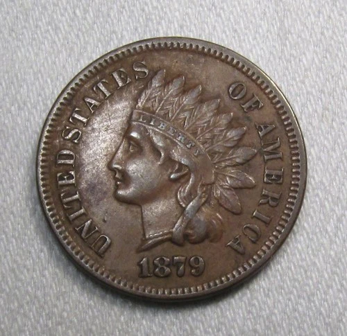 1879 Indian Head Cent Choice XF Details Coin AS633