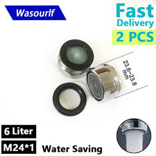 2PCS Water Saving Faucet Aerator M24 Male Thread 2L 3L 4L Kitchen Tap Replacemen