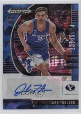 2020-21 Panini Prizm Draft Picks Prospect Blue Ice 53/75 Jake Toolson Auto 1i0k