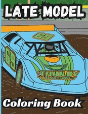 Bermrider Dirt Late Model Coloring Book: Oval Race Car Track Kids Crate...