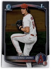 2025 Bowman Draft Chase Shores #BDC-142 Chrome 1st Bowman Los Angeles Angels