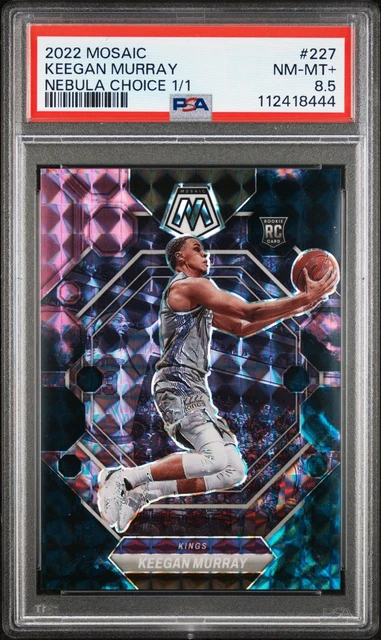 2022 Mosaic NEBULA Keegan Murray 1/1 PSA 8,5 Rookie RC #227 Kings True 1 OF 1