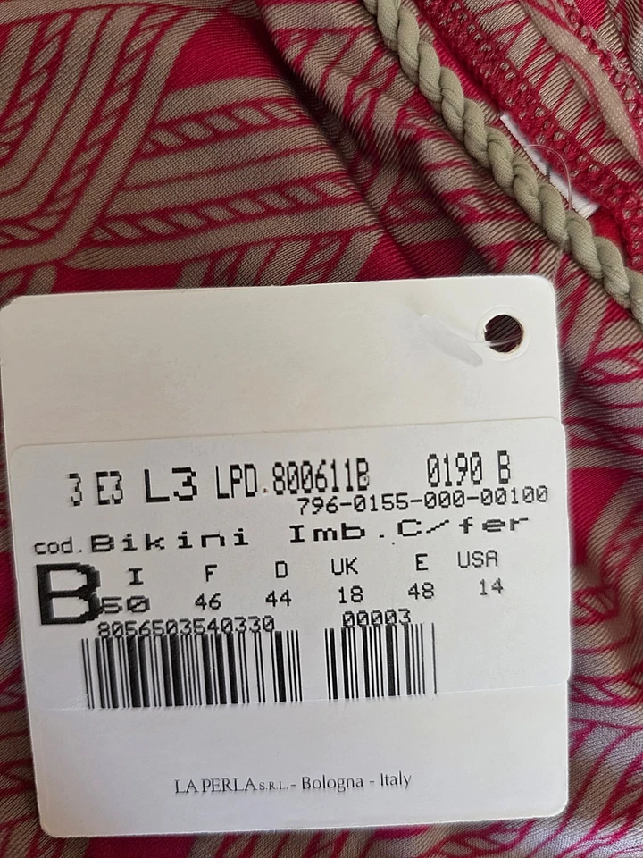 HERMOSO CONJUNTO DE BIKINI LA PERLA TALLA 14 NUEVO CON ETIQUETAS Foto 3 de 4