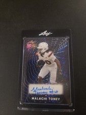 2026 Leaf Metal Halloween Malachi Toney SPIDER WEB Auto 10/13 MIAMI HURRICANES 