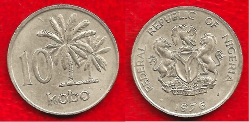 NIGERIA . 10 KOBO 1976 .