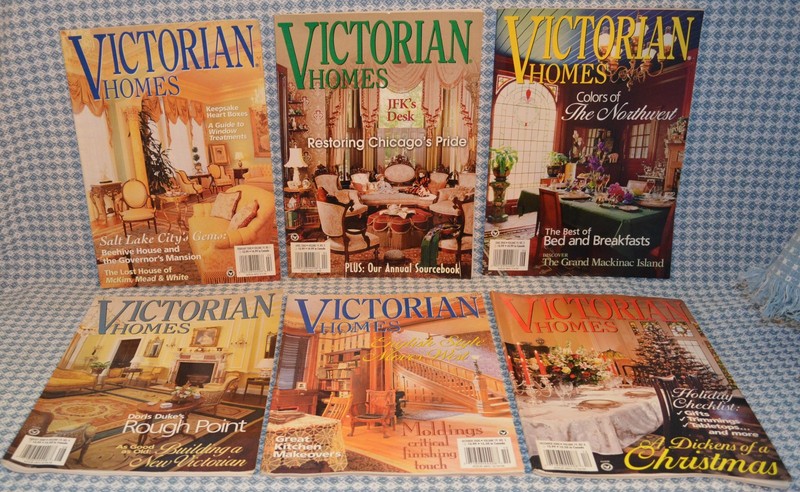 VICTORIAN HOMES magazine 2000 lot of 6 window treatments B&Bs Moldings Galveston