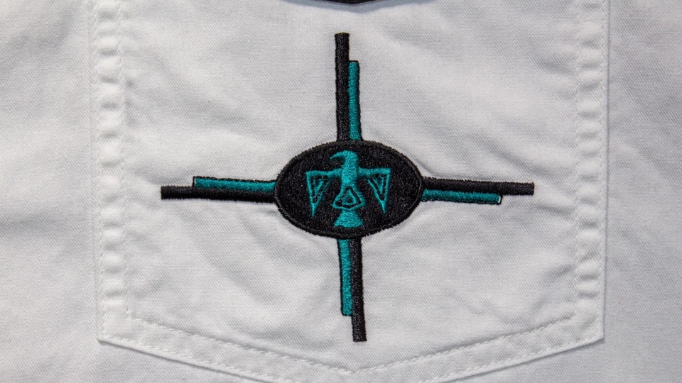 RARE Wrangler Brushpopper Pearl Snap Western Shirt XL Aztec Southwest - Image 2 of 4