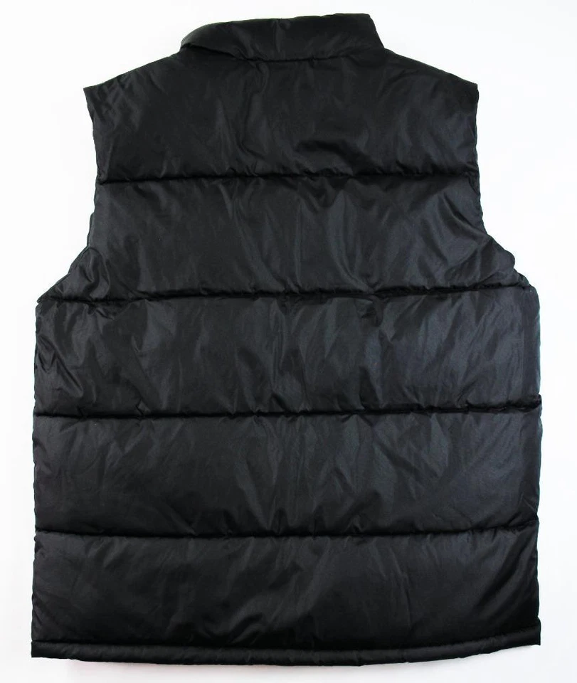 Reebok Mens Puffer Vest XL Insulated Full Zip Front Quilted Mock Neck Black $125 - Image 2 of 4