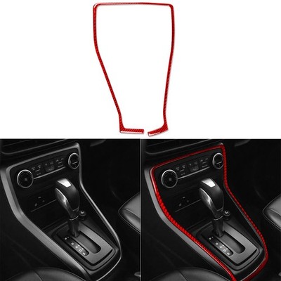 Real Carbon Fiber Console Gear Shift Panel Frame Trim For Ford EcoSport 2018-25