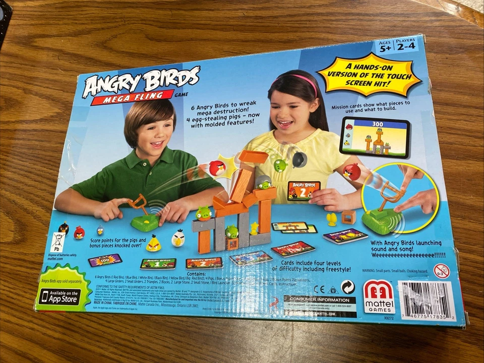 Angry Birds Mega Fling 2011 Mattel X9272 Rare Game Set - Image 4 of 4