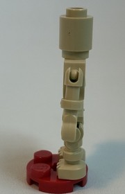 LEGO Ninjago Bowling Pin Tan Skeleton Minifigure 2519 2254 gen035