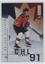 2022 Upper Deck CHL 2001 Throwback Silver Achievement 92/160 Nathan Gaucher og2