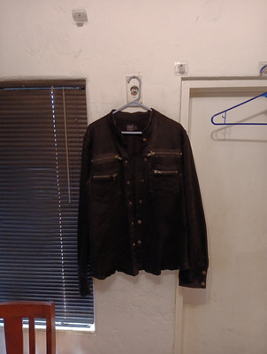 TRIPP NYC Women s Black Jacket Y2K Goth Punk Button Front Sz XL Zipper Pockets