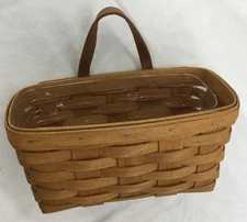 Vintage 1992 Longaberger Wall Hanging Basket with Handle, Preowned C-15