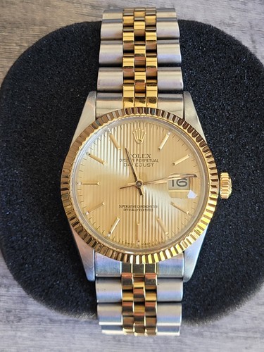Rolex Datejust 16013 Tapestry Dial Serviced Cal 3035 36mm Two ...