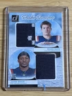 2024 Panini Donruss Rookie Holiday Sweaters Dual Drake Maye, Javon Baker #RHD-NE