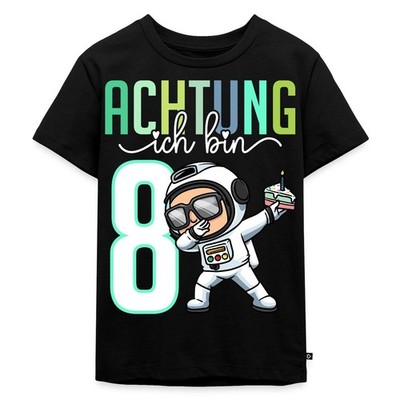 Achtung Ich Bin 8 Astronaut Geburtstagskuchen Geschenk Kinder Premium Bio