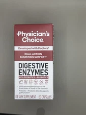 Physician's Choice Digestive Enzyme Blend Pre + Probiotics 60 Capsules 5/2026