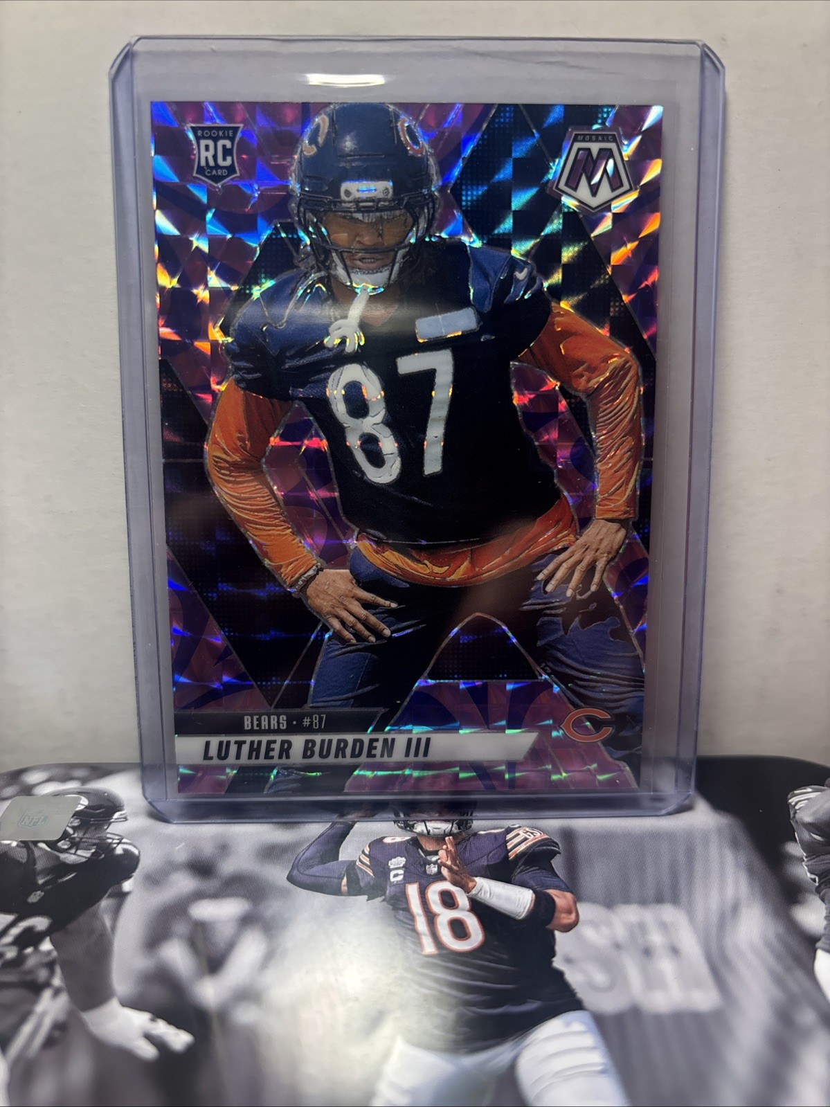 Luther Burden Mosaic Purple Reactive Rookie. 2025. No. 383