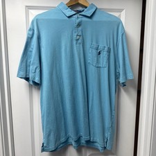 Polo Ralph Lauren Men's Short Sleeve Shirt Blue, 100 Cotton, Size XL