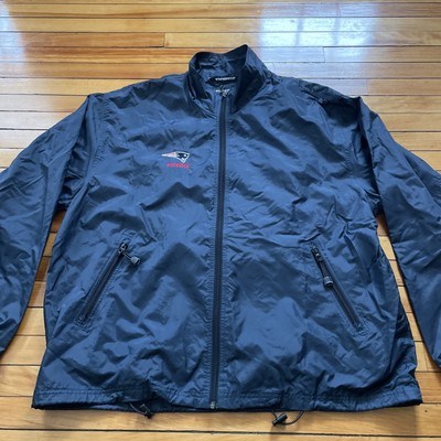 Vtg Weatherproof Garment Co Packable Windbreaker Jacket Mens XL Blue Nylon