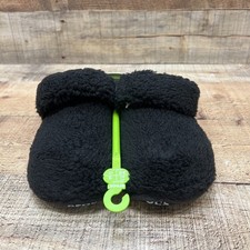 Crocs Classic Cozzzy Slipper Kids Black Clogs Fuzzy Size C11 NEW 