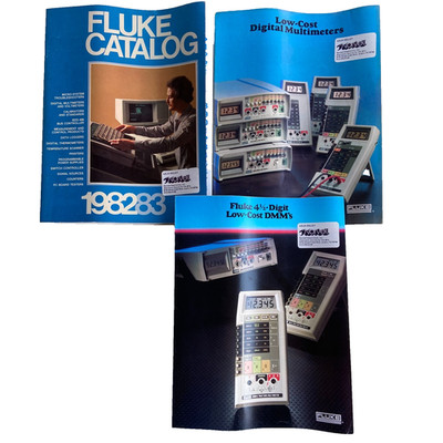 Vintage Fluke Catalog Book Lot3 1982 1983 Digital Multimeters DMM s Test Tools