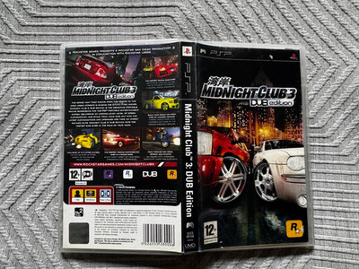 psp MIDNIGHT CLUB 3 DUB EDITION Game (Works On US Consoles) REGION FREE PAL