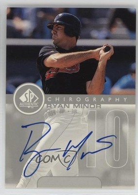 1999 SP Authentic Chirography Ryan Minor #RM Auto 4at