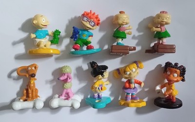RUGRATS NICKELODEON VINTAGE RUBBER FIGURINES FULL SET COLLECTIBLES