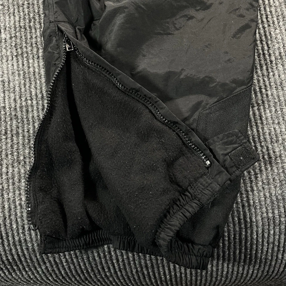 CB Sports Team Issue Men’s Snow Pants L Black Fleece Lined Nylon Ski Snowboard - Image 2 of 4