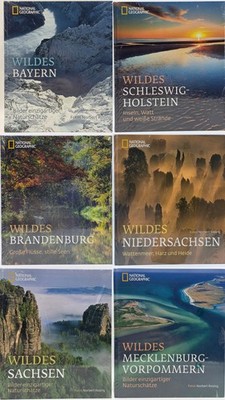6x NATIONAL GEOGRAPHIC WILDES BUNDESLAND DEUTSCHLAND NEU BRANDENBURG BAYERN