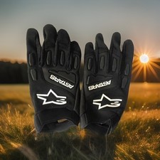 Alpinestar Short Gloves Black/White M L   