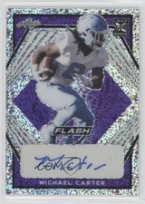 2021 Leaf Flash Purple 4/50 Michael Carter #BA-MC1 Rookie Auto RC 06i8