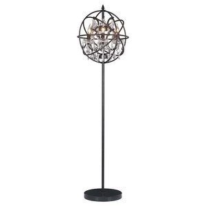 French Provincial Metal Sphere Crystal Chandelier Rustic ...